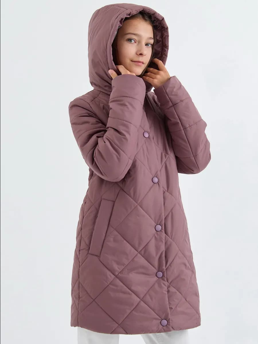 Куртка демисезонная стеганая с капюшоном