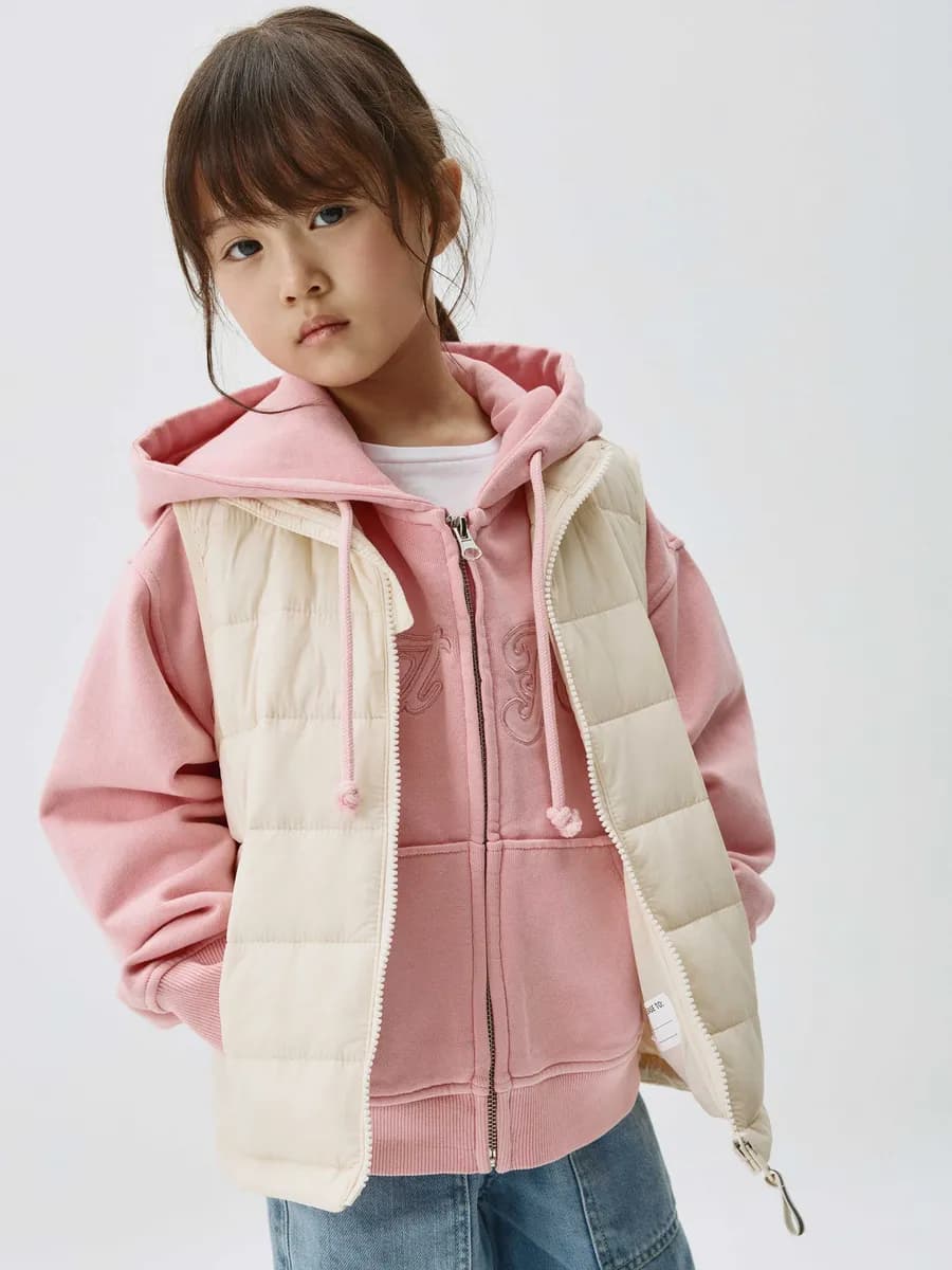 Жилет базовый стеганый с воротником