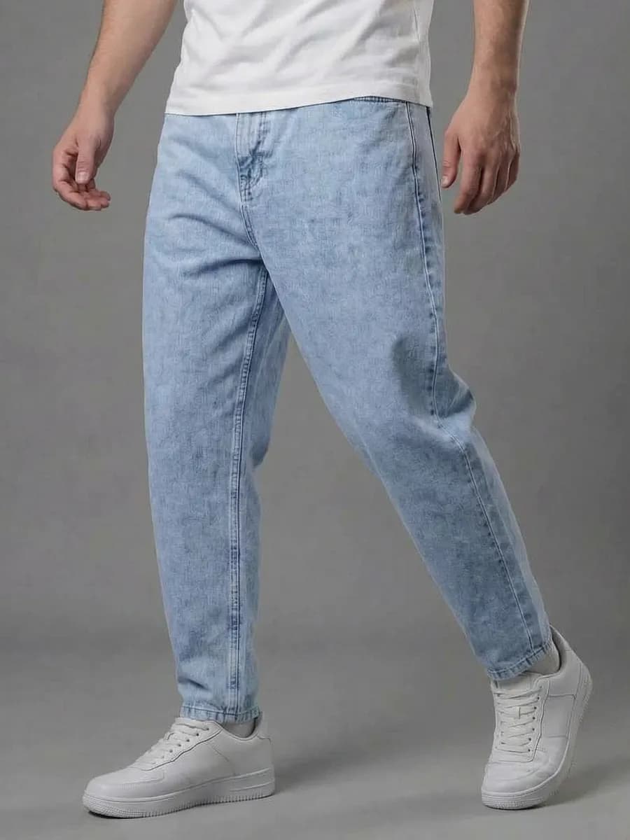 Джинсы бананы широкие