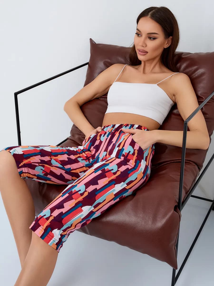 Бриджи домашние трикотажные