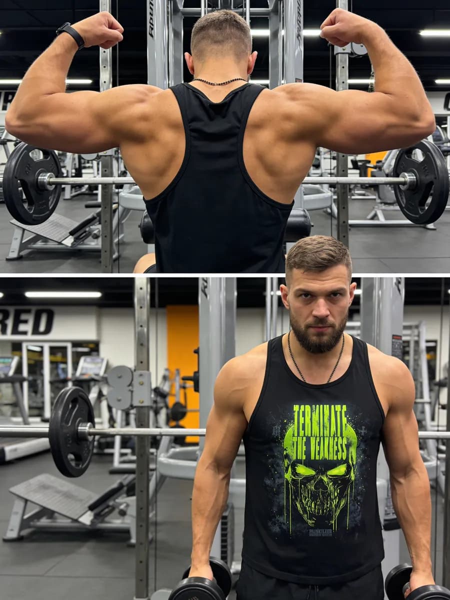 Майка спортивная черная