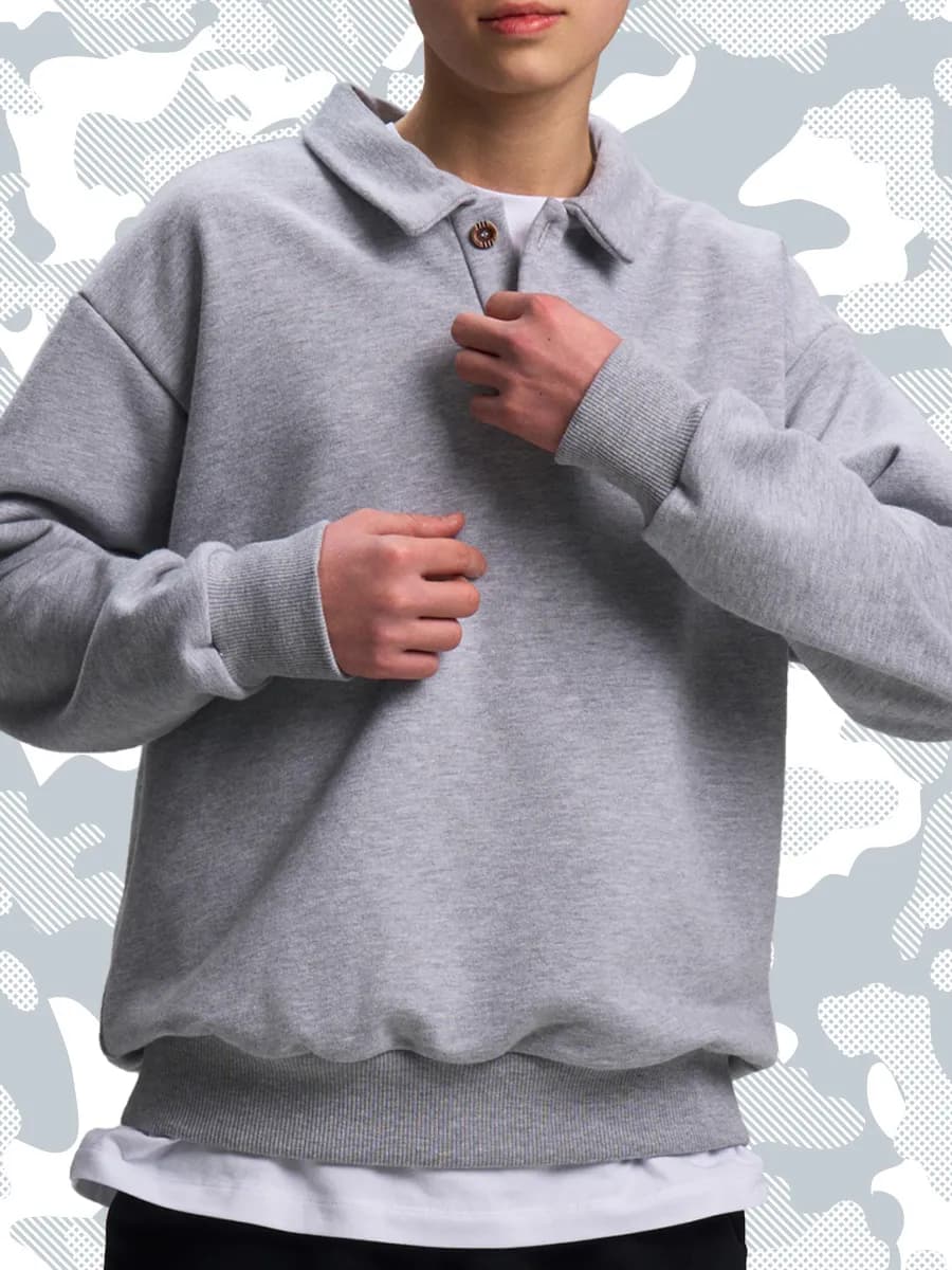 Свитшот оверсайз для мальчика в школу подростковый