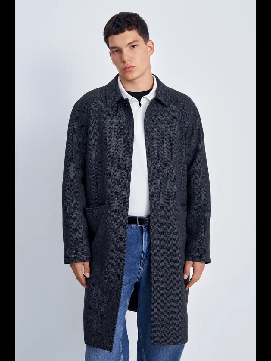 Пальто драповое без меха