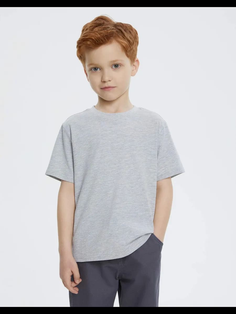 Серая базовая футболка из тонкого джерси