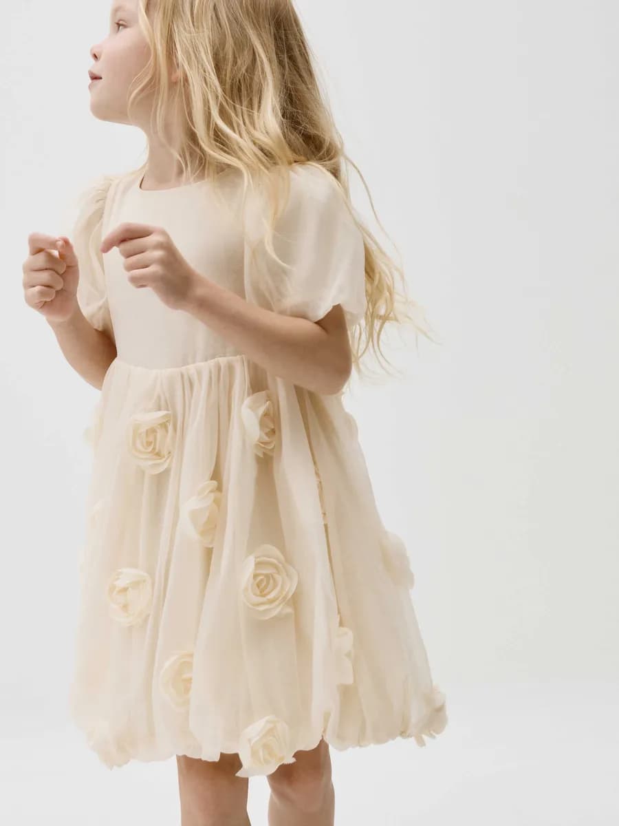 Платье нарядное с юбкой-баллон