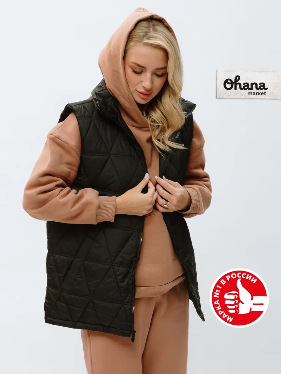 Жилет утепленный оверсайз