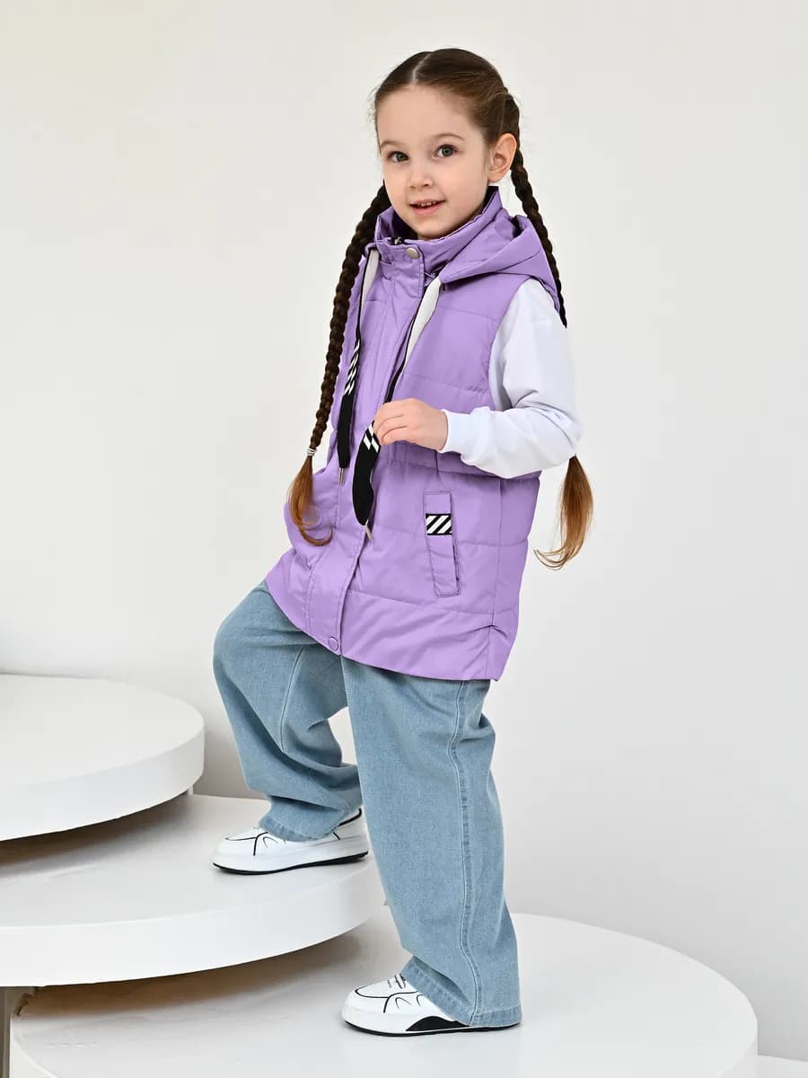 Жилетка детская утепленная безрукавка