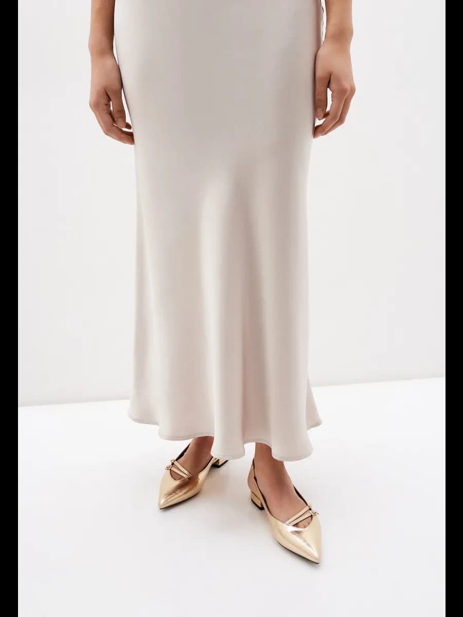 Босоножки женские золотой