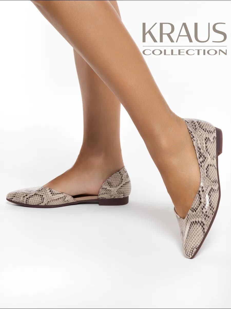 Балетки с острым носом женские