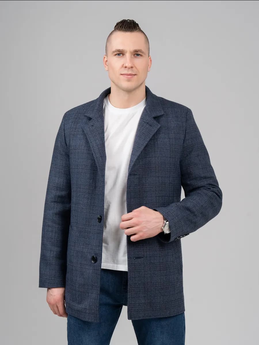 Пальто шерстяное демисезонное с подстежкой