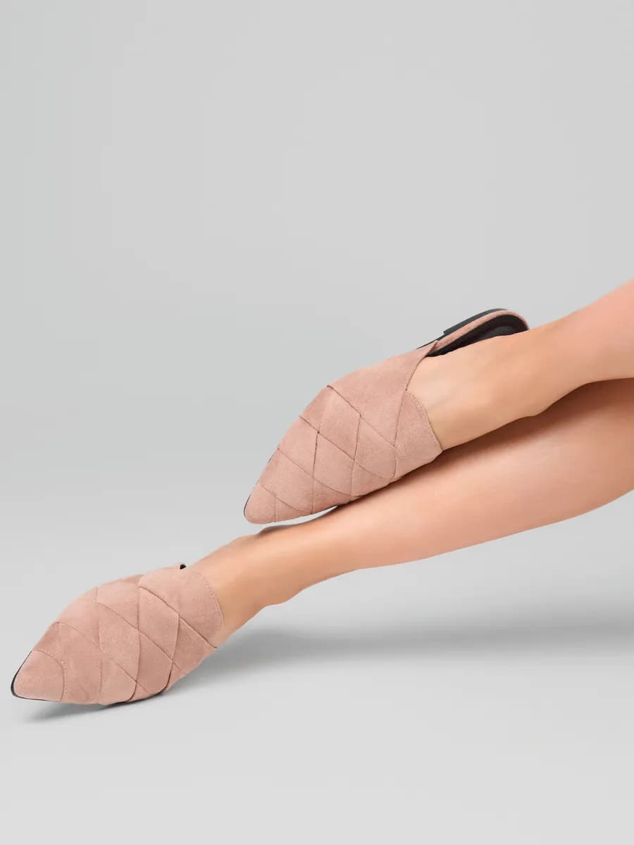 Мюли женские на низком каблуке