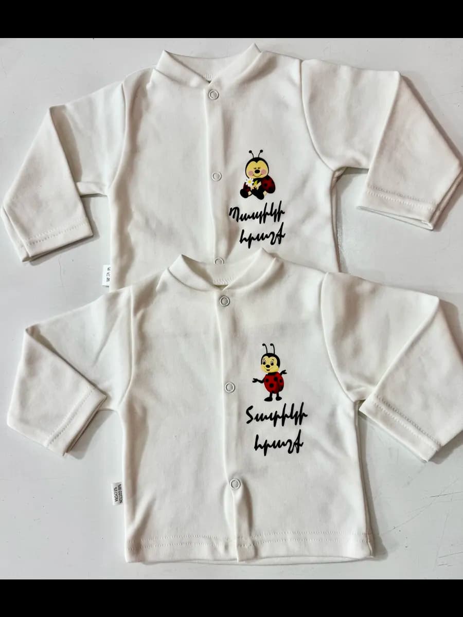 Распашонка кофточка для новорожденных на кнопках 2шт