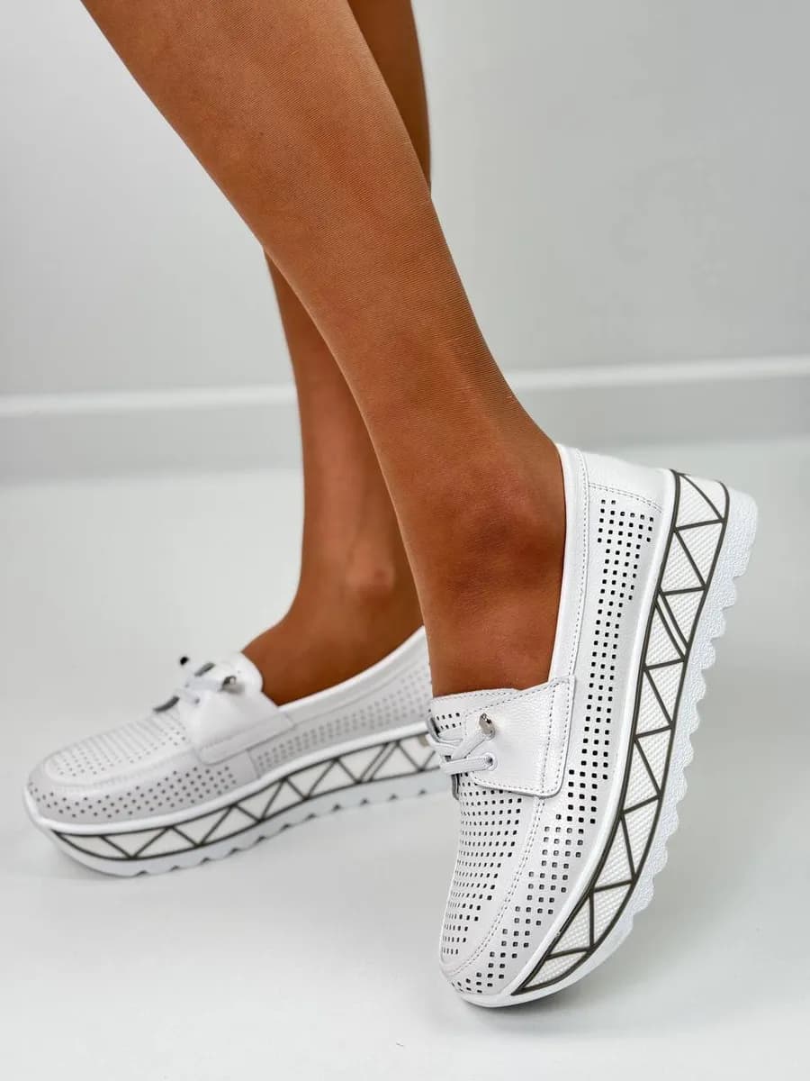 Мокасины женские в школу туфли на платформе демисезонные