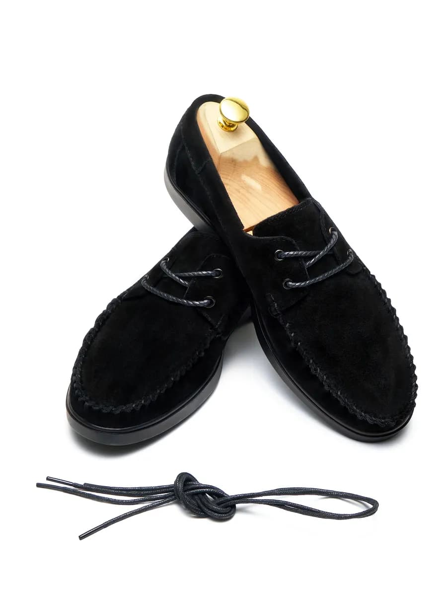 Мокасины топсайдеры натуральные замшевые на высокой подошве