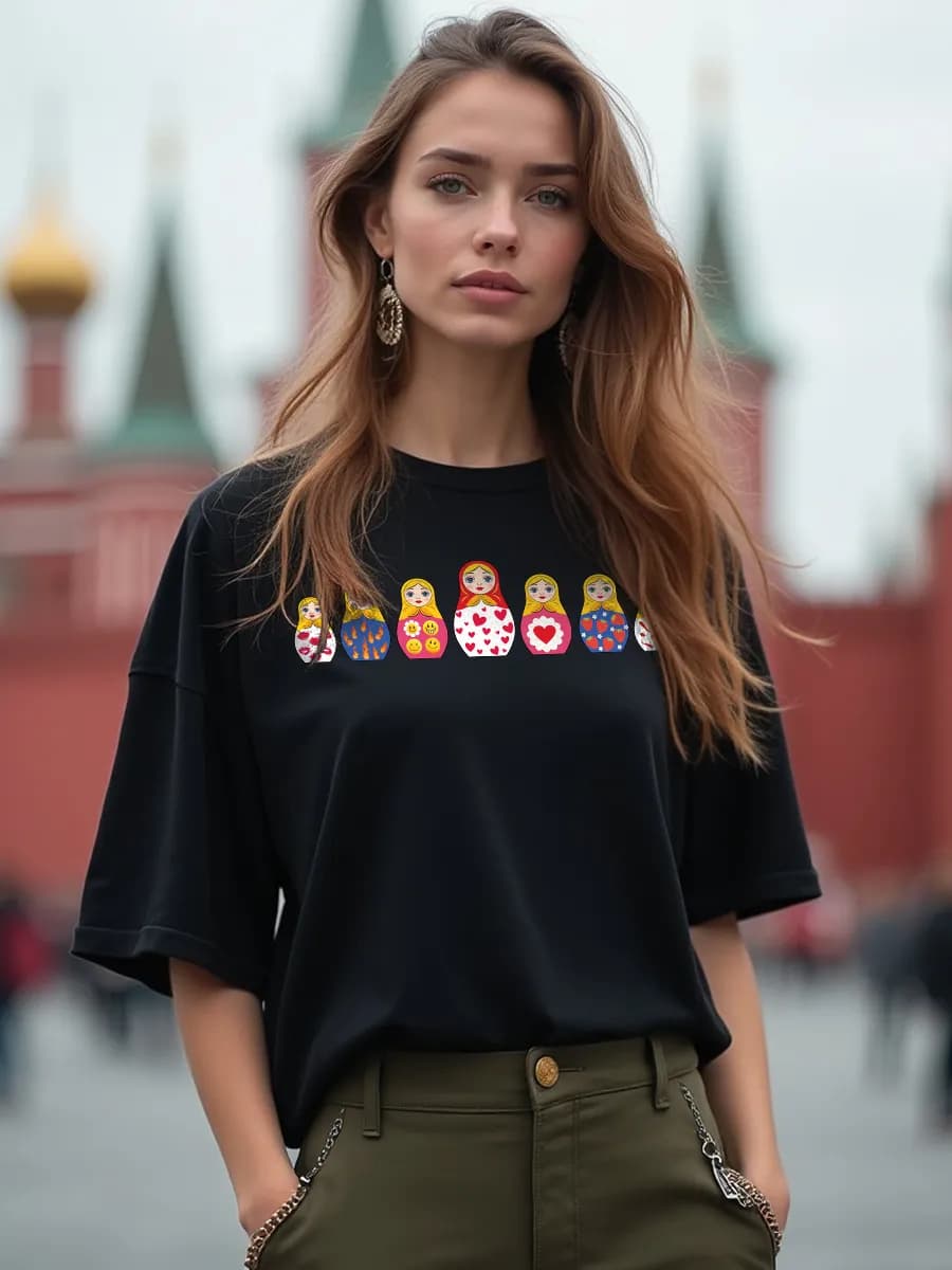 Футболка с принтом оверсайз модная удлиненная