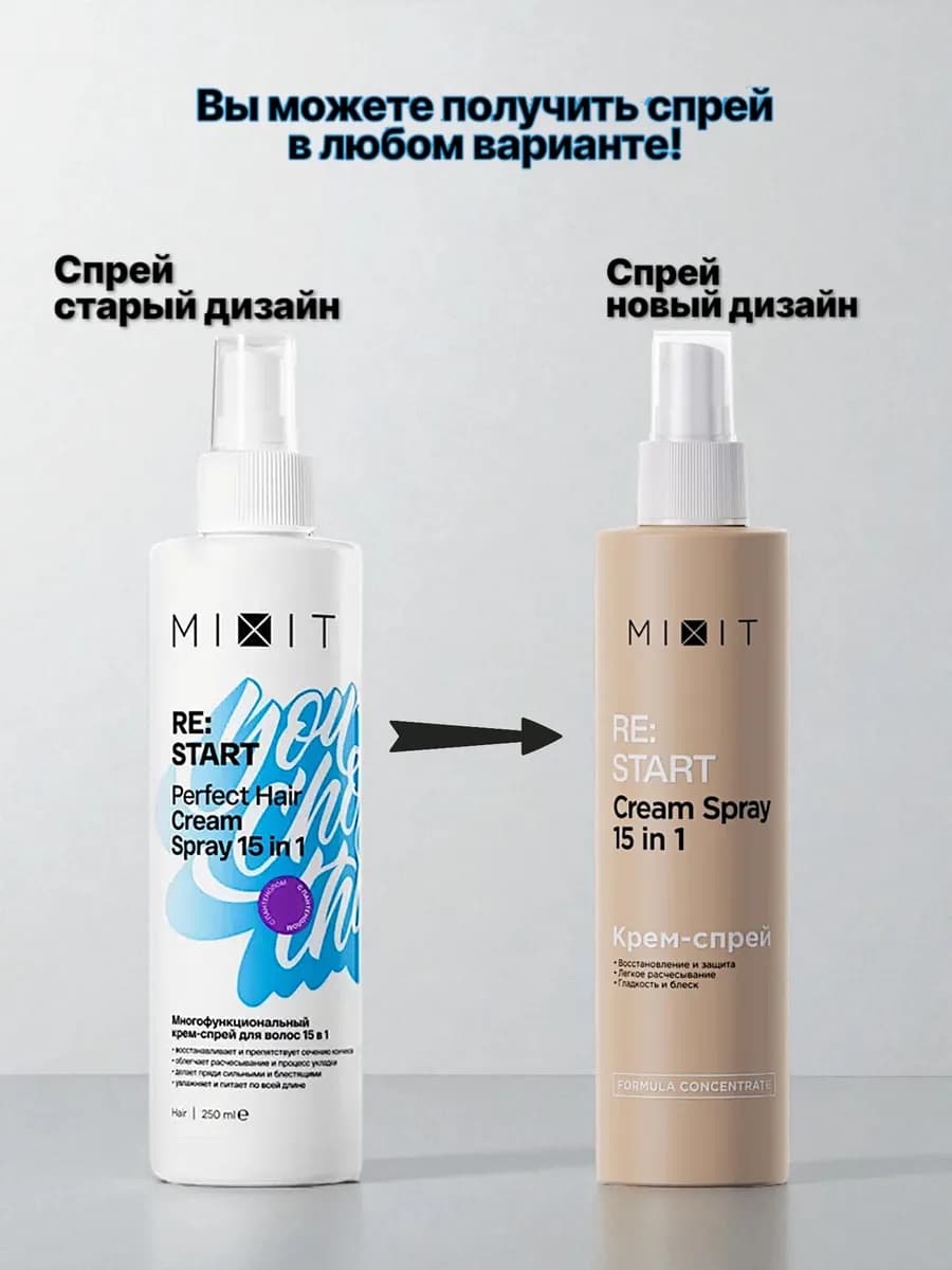 Многофункциональный спрей-крем для волос 15в1