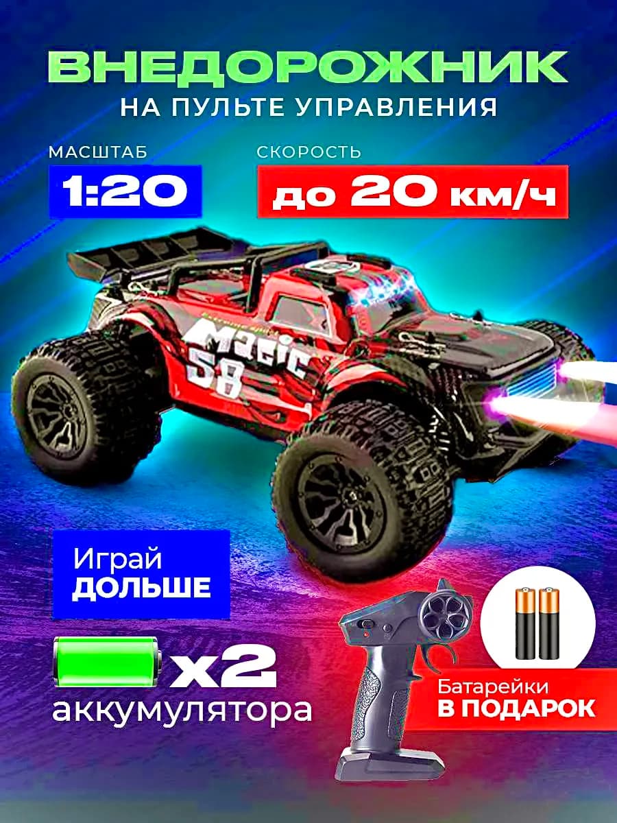 Машинка на пульте управления джип