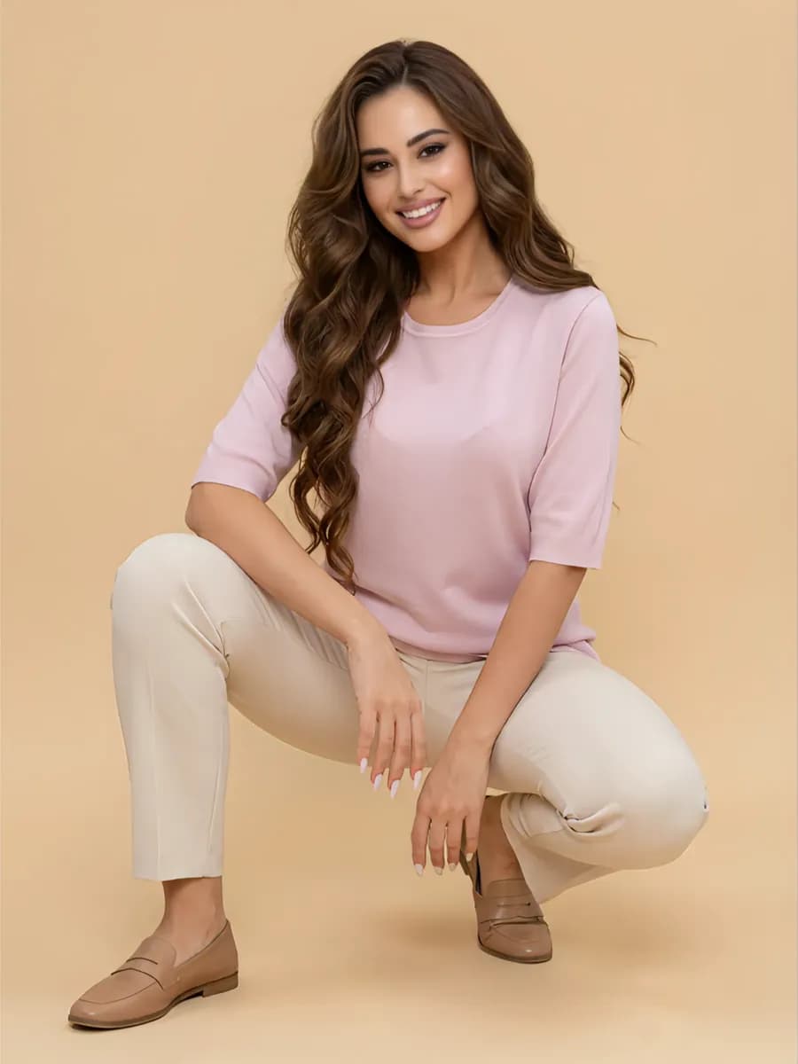 Джемпер Водолазка с коротким рукавом