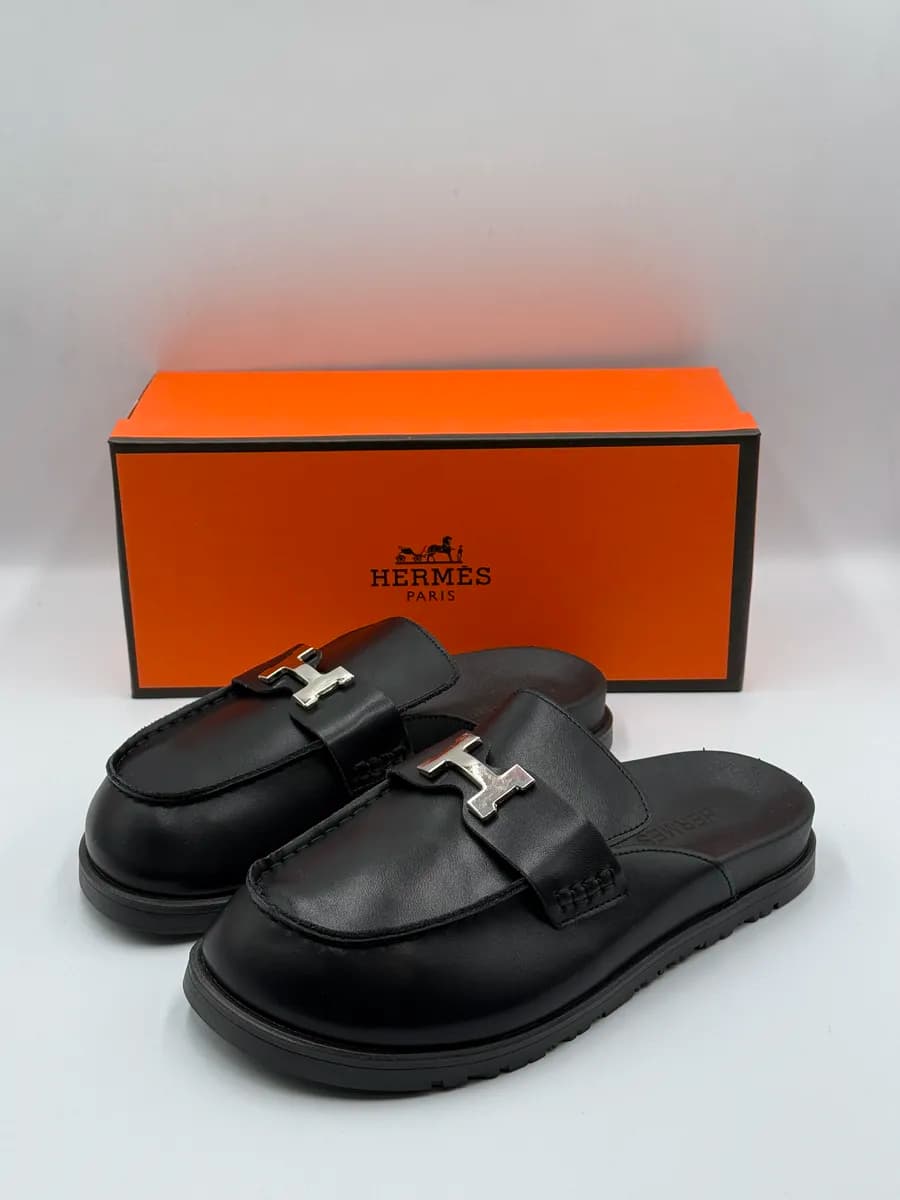 Мюли с круглым носиком