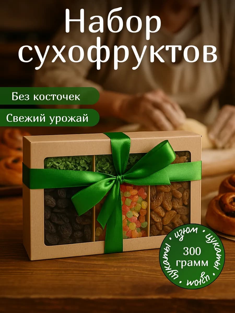 Вкусный подарочный пасхальный набор изюм и цукаты