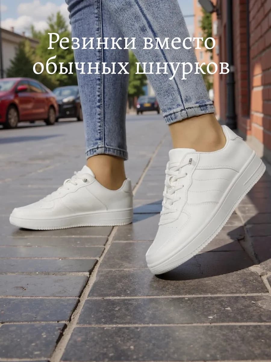 Кроссовки женские белые весна