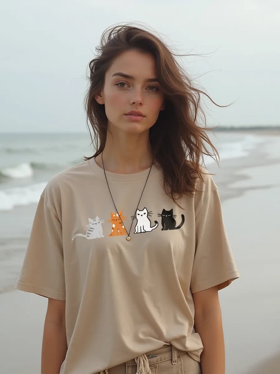 Футболка с принтом оверсайз модная удлиненная