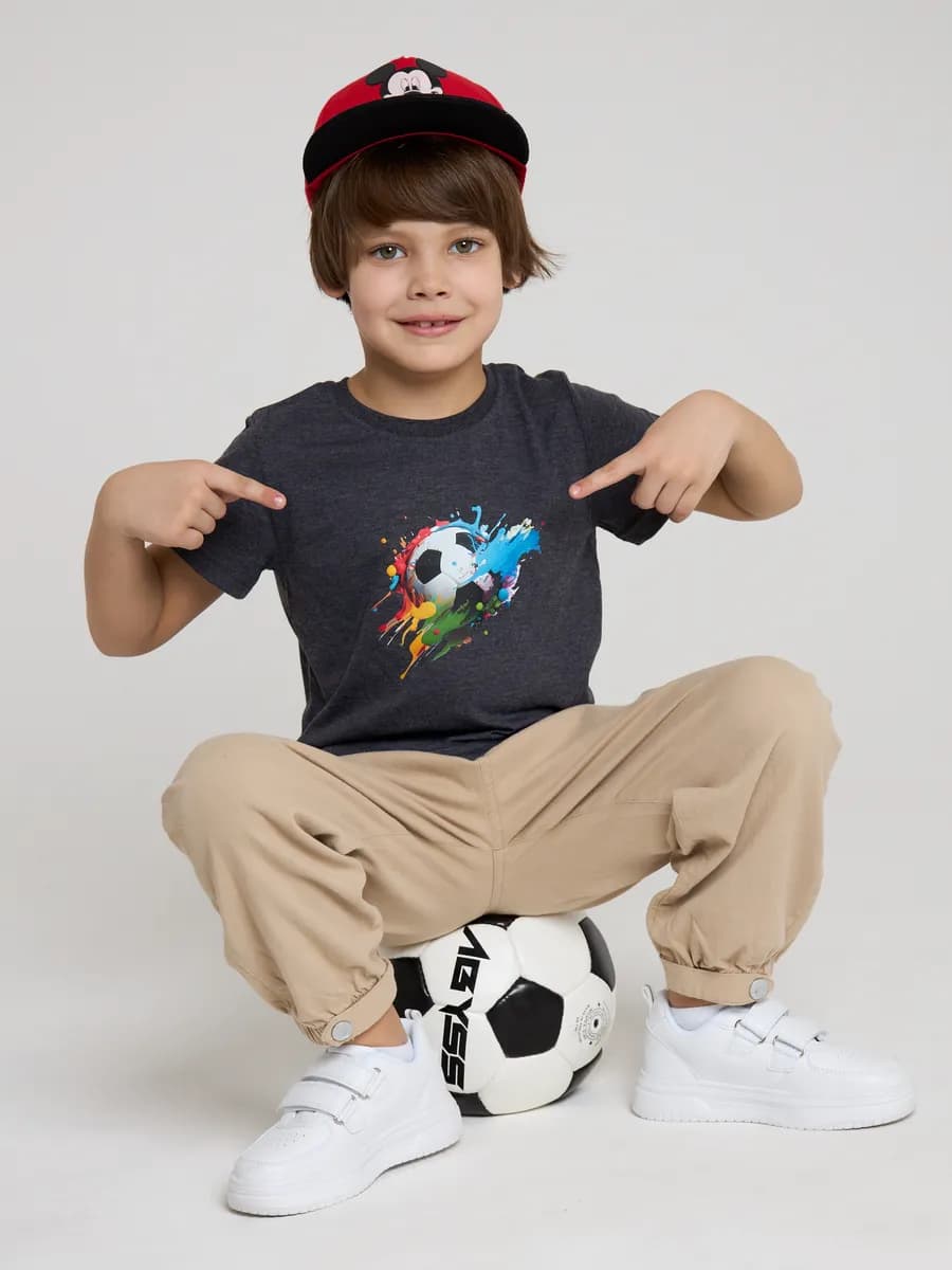 Детская футболка хлопковая 100% с принтом