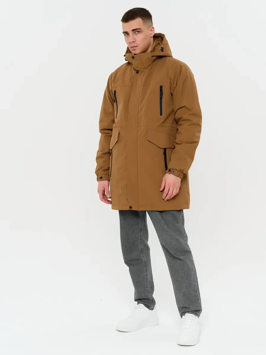 Куртка демисезонная с капюшоном утепленная