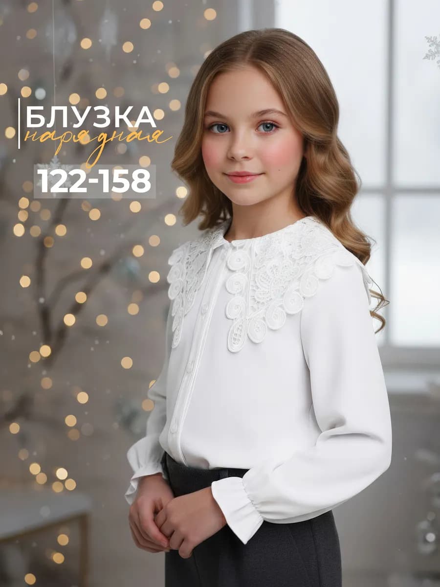 Блузка школьная нарядная для подростков