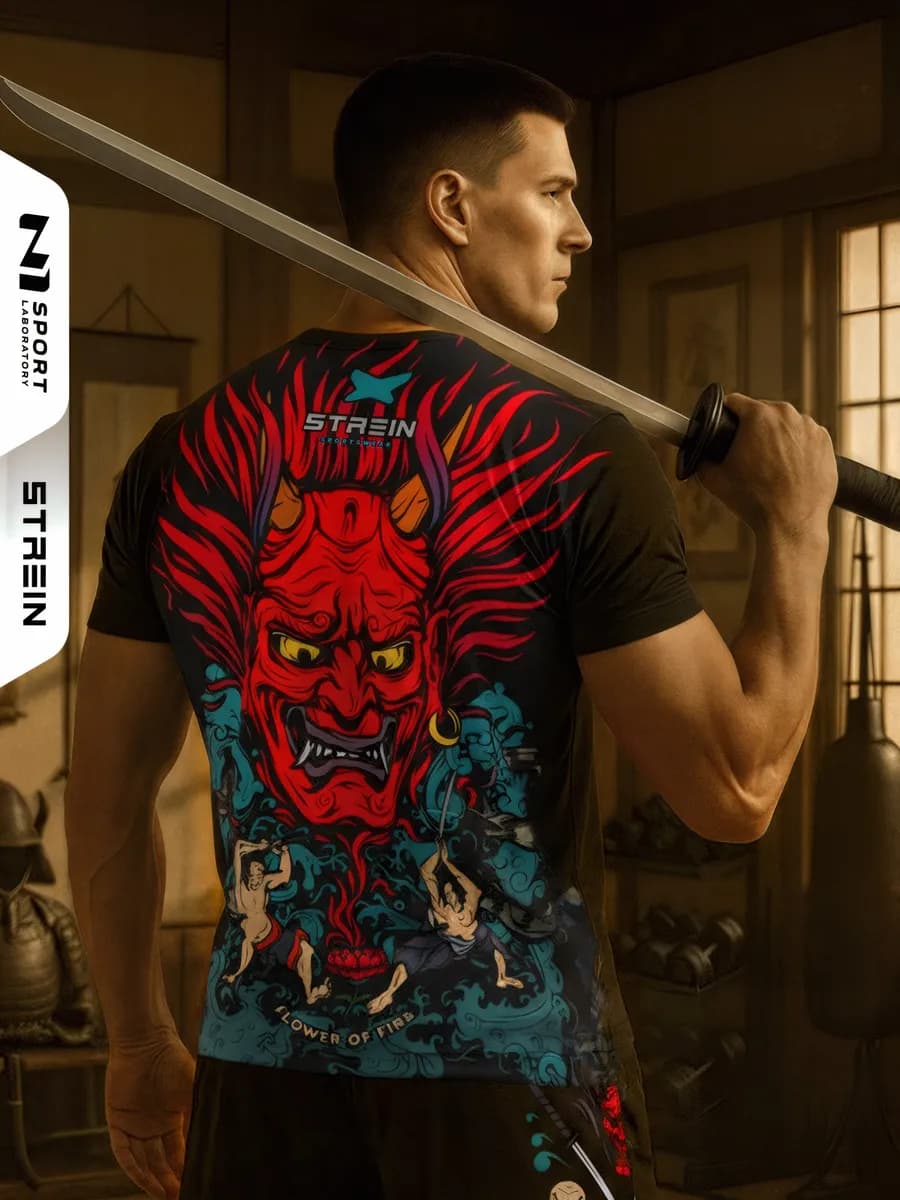 Спортивная футболка для тренировок и фитнеса в зале