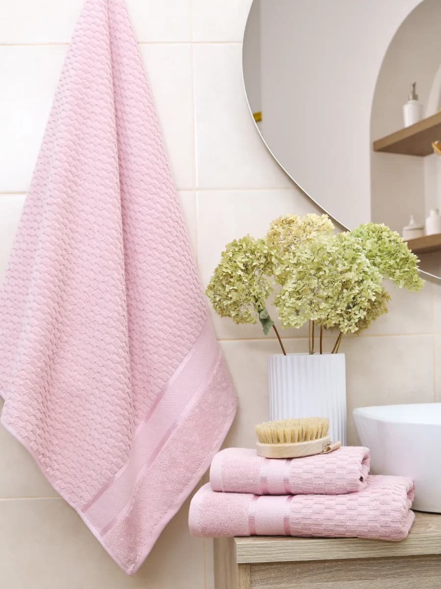 Полотенце банное махровое набор 3 шт