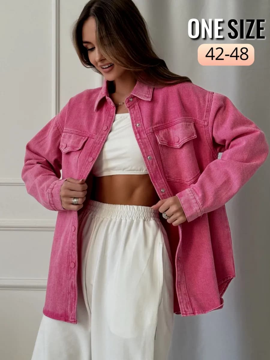 Рубашка джинсовая оверсайз