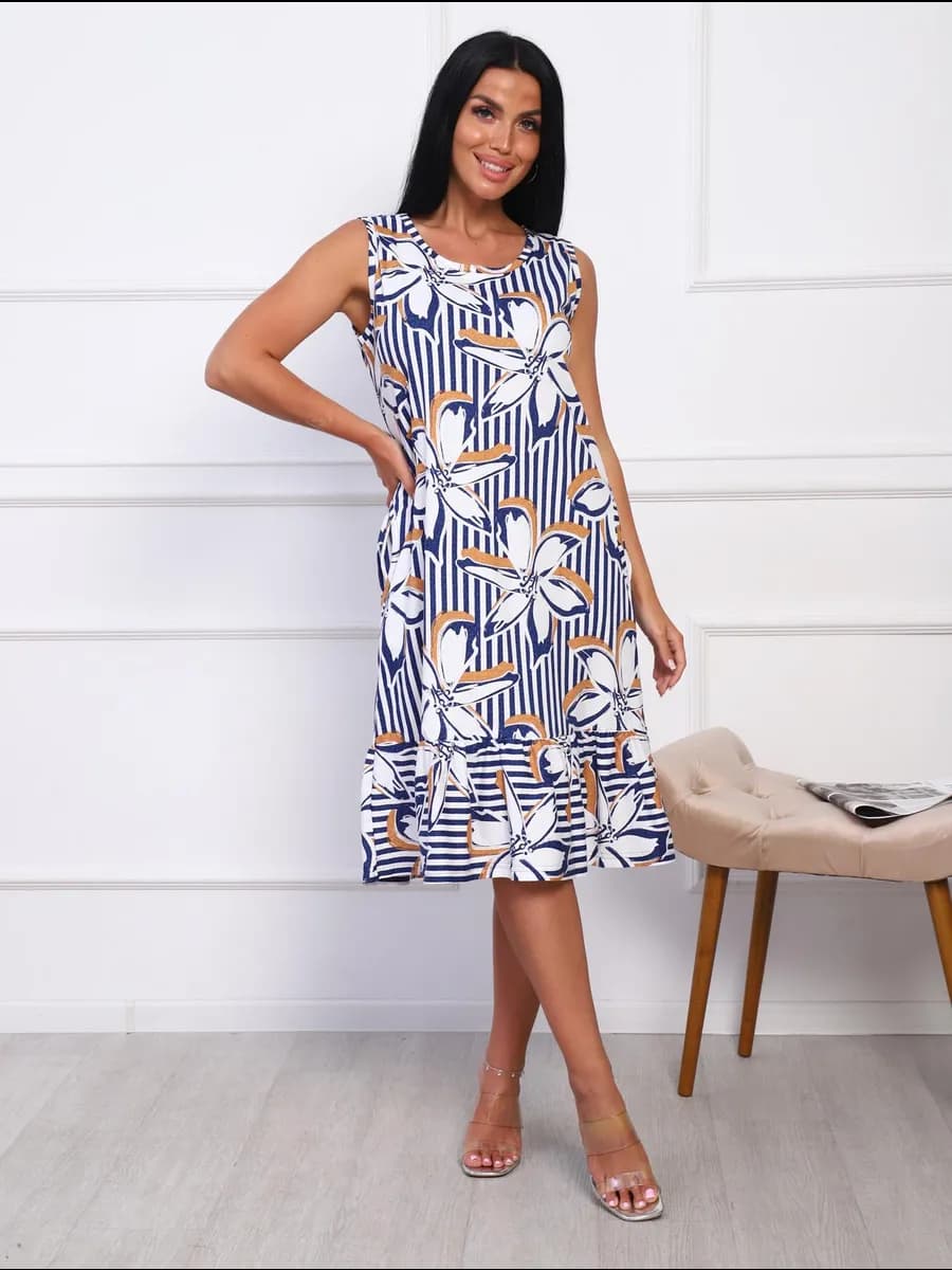 Платье сарафан летнее домашнее хлопок