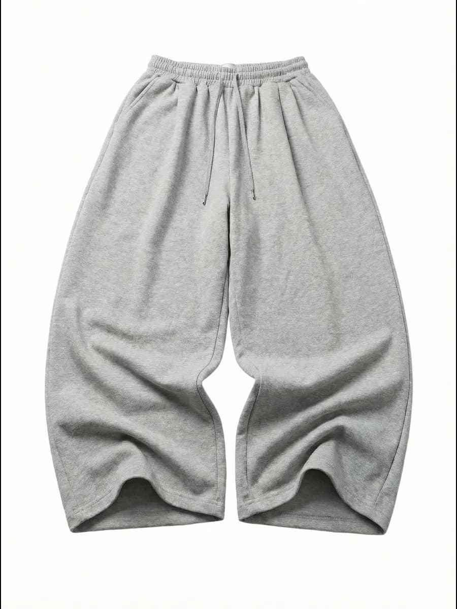 Спортивные широкие штаны без резинки