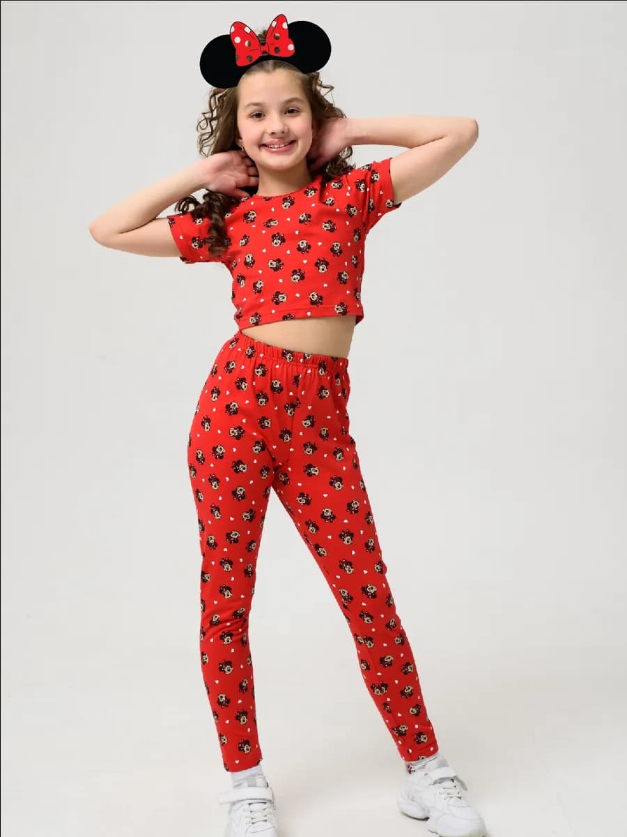 Костюм топ с лосинами Минни маус