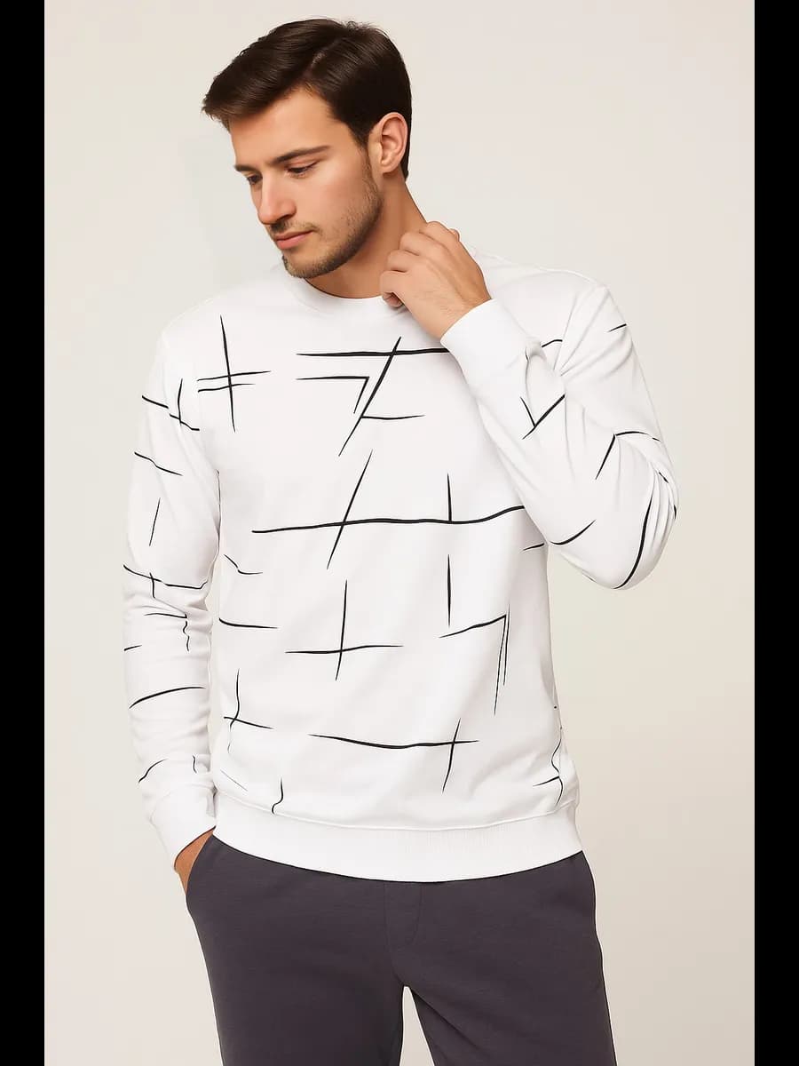 Свитшот оверсайз без начеса