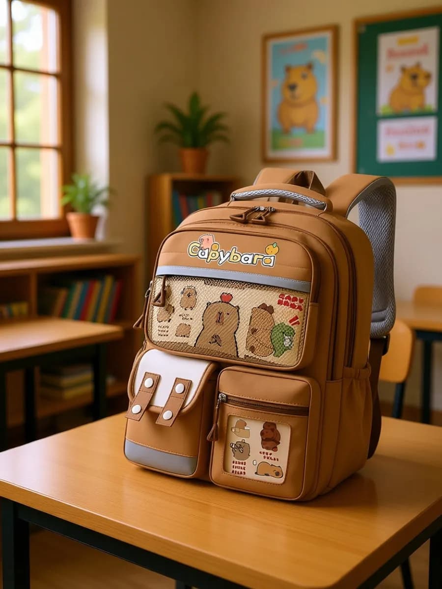 Рюкзак школьный капибара
