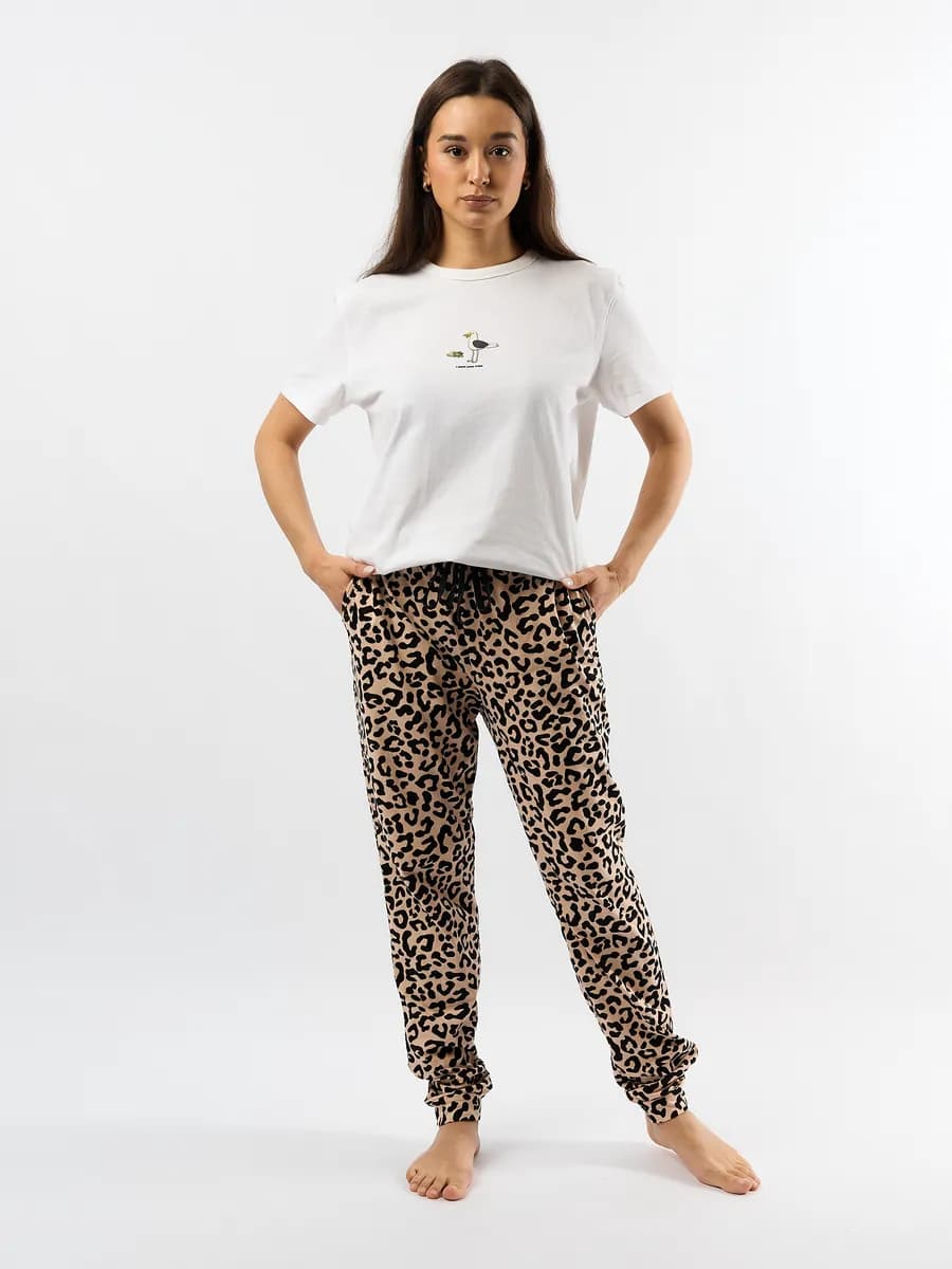 Брюки домашние пижамные на резинке джоггеры