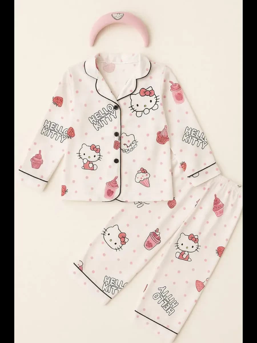Пижама для девочки Hello Kitty шелковая