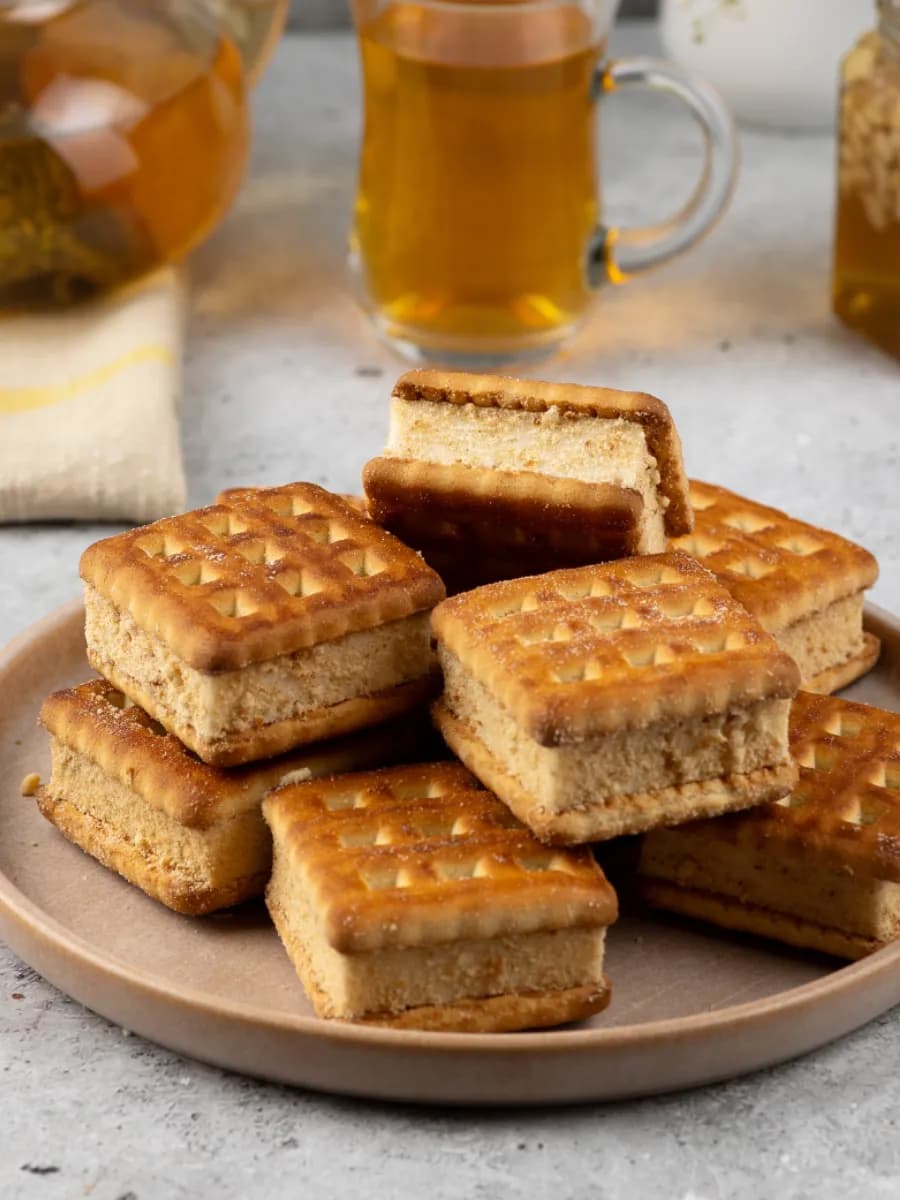 Печенье с суфлейной начинкой и вафельной крошкой набор 600г