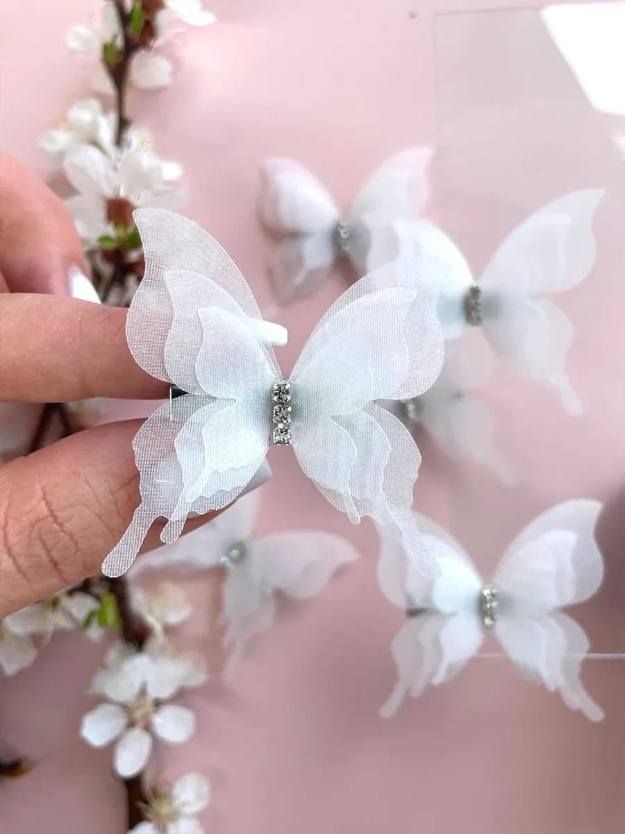 заколки бабочки 6 штук на 1 сентября