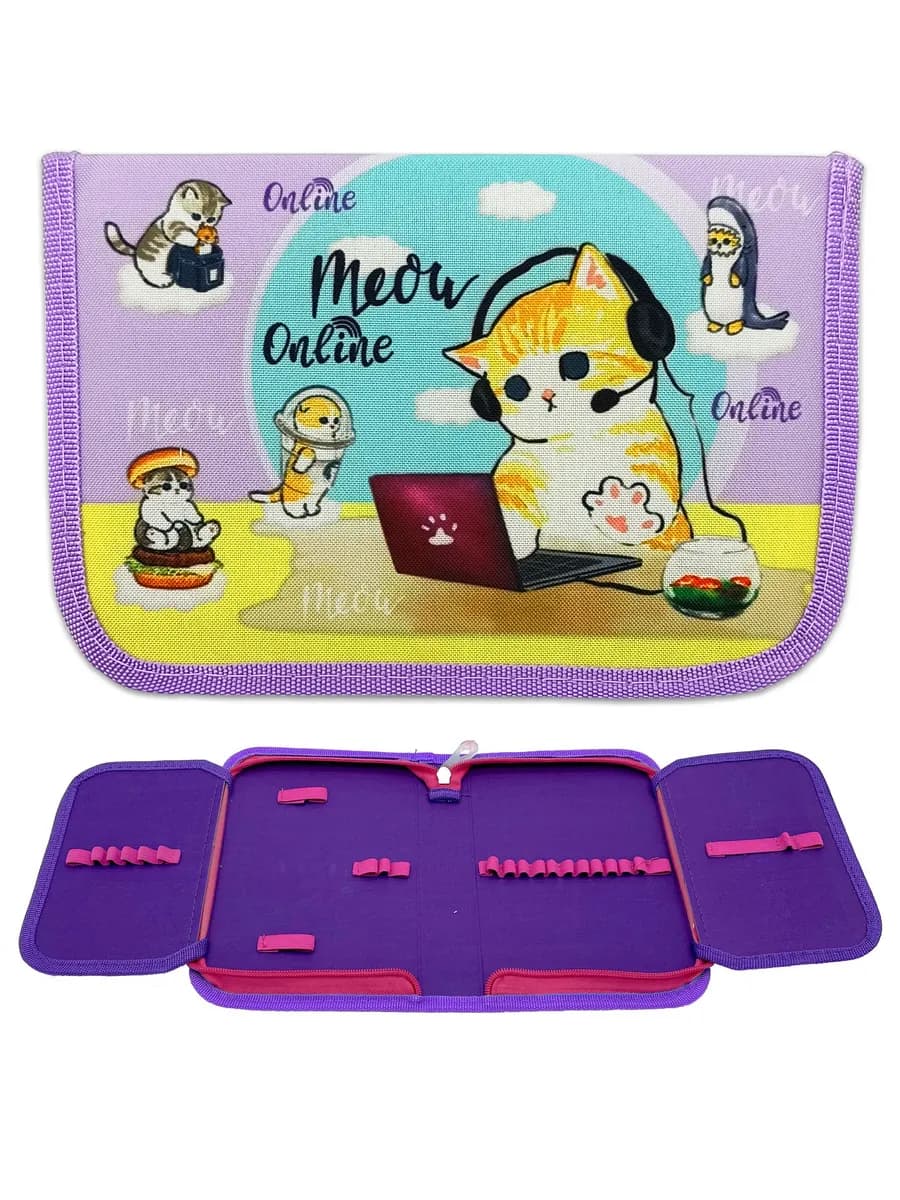 Пенал 1 отделение с 2-мя створками