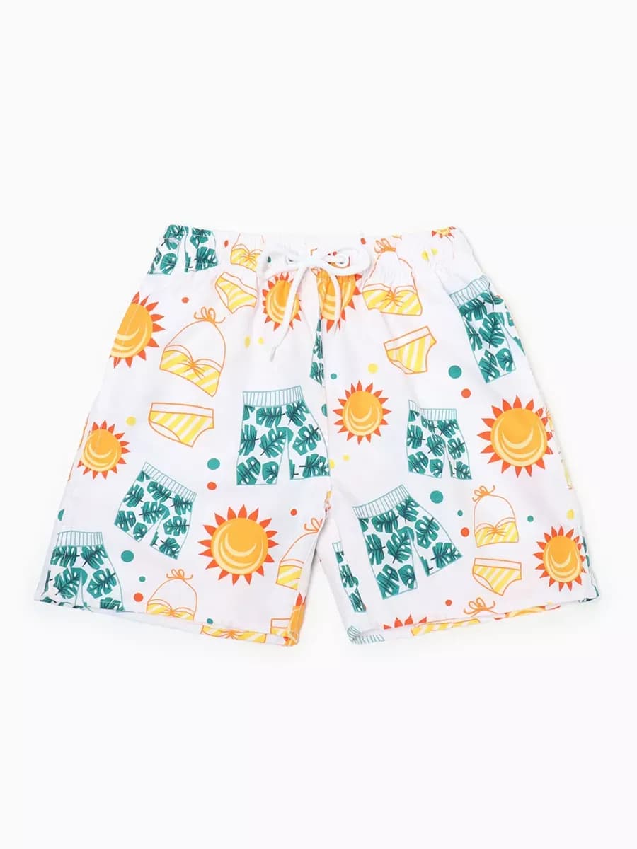 Купальные шорты с принтом в бассейн