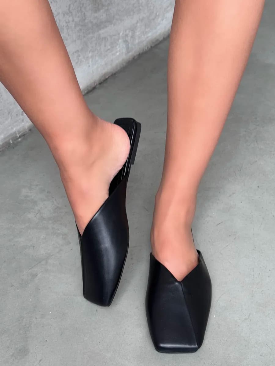 Туфли-мюли летние