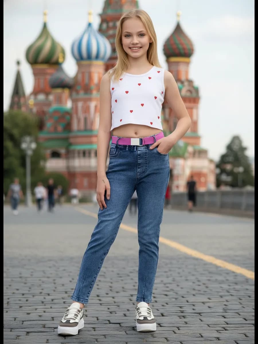 Джинсы детские на резинке