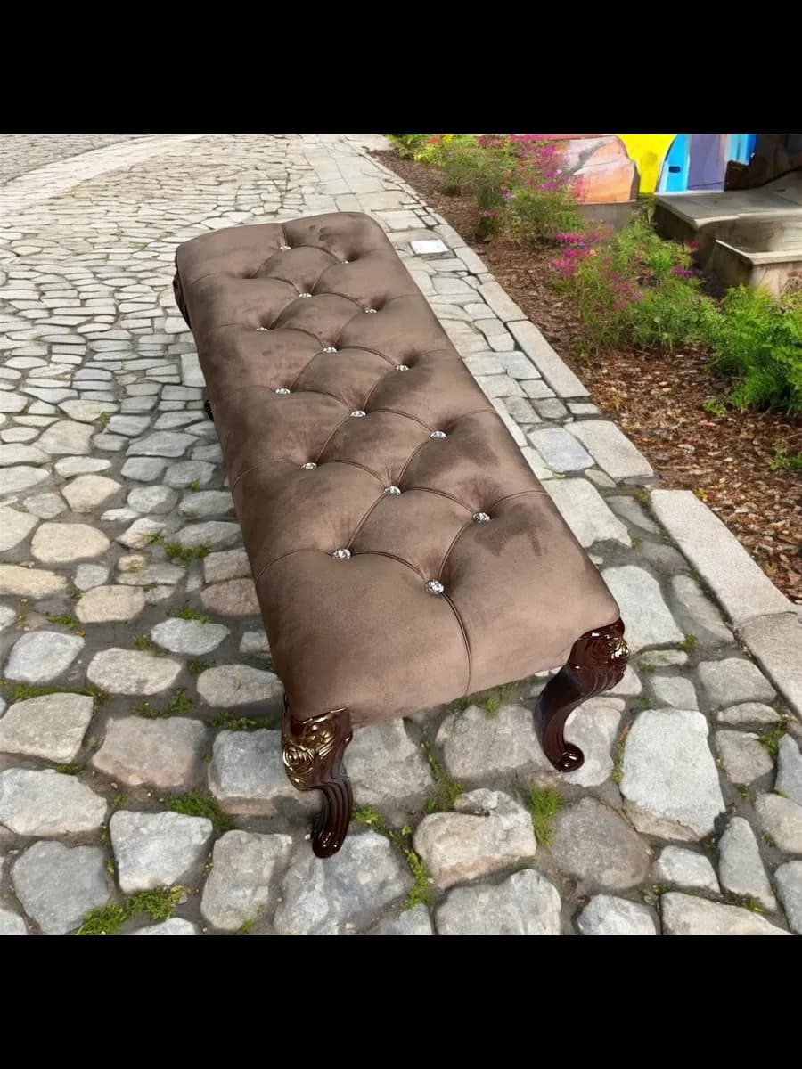 Банкетка в прихожую и спальню стразы