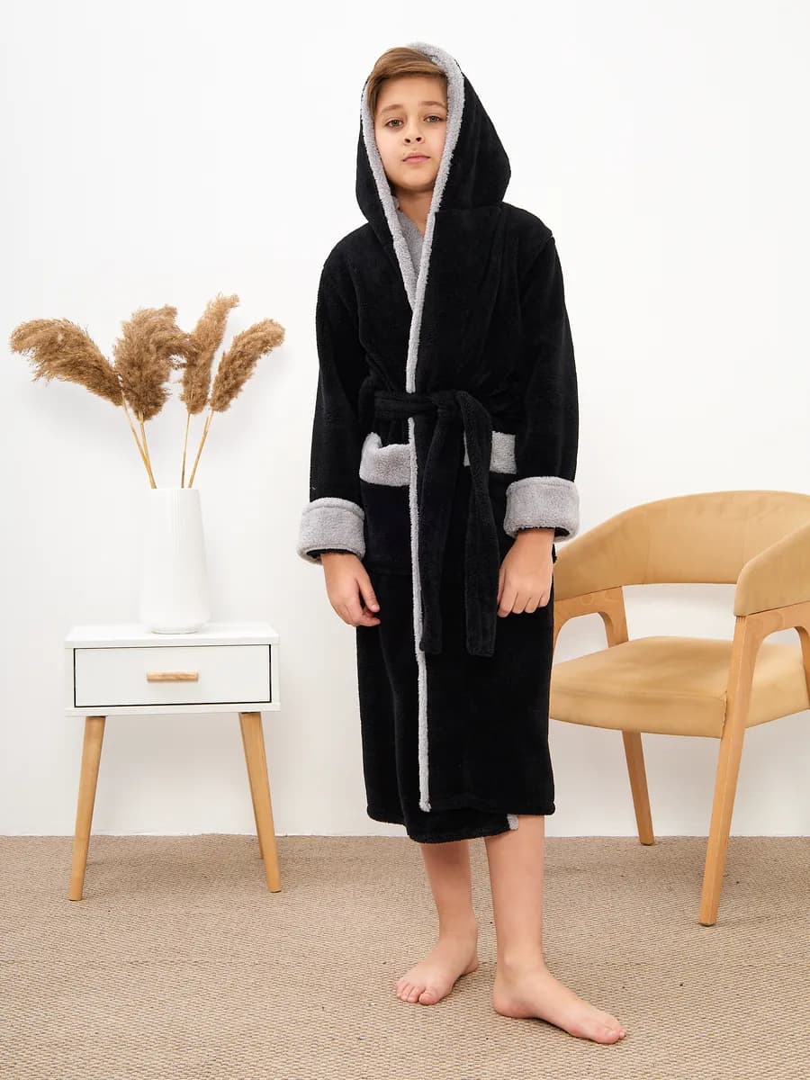 Халат домашний для дома с капюшоном