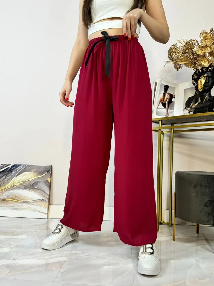 Тонкие штаны домашние широкие на резинке