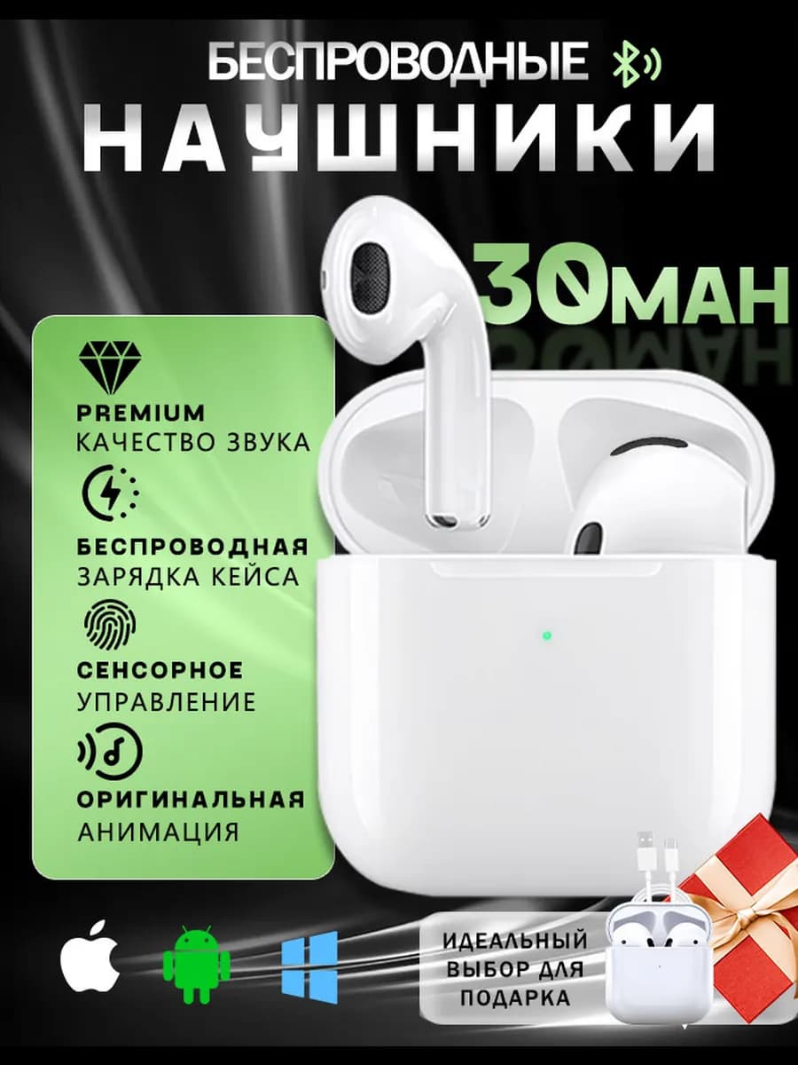 Наушники беспроводные с микрофоном