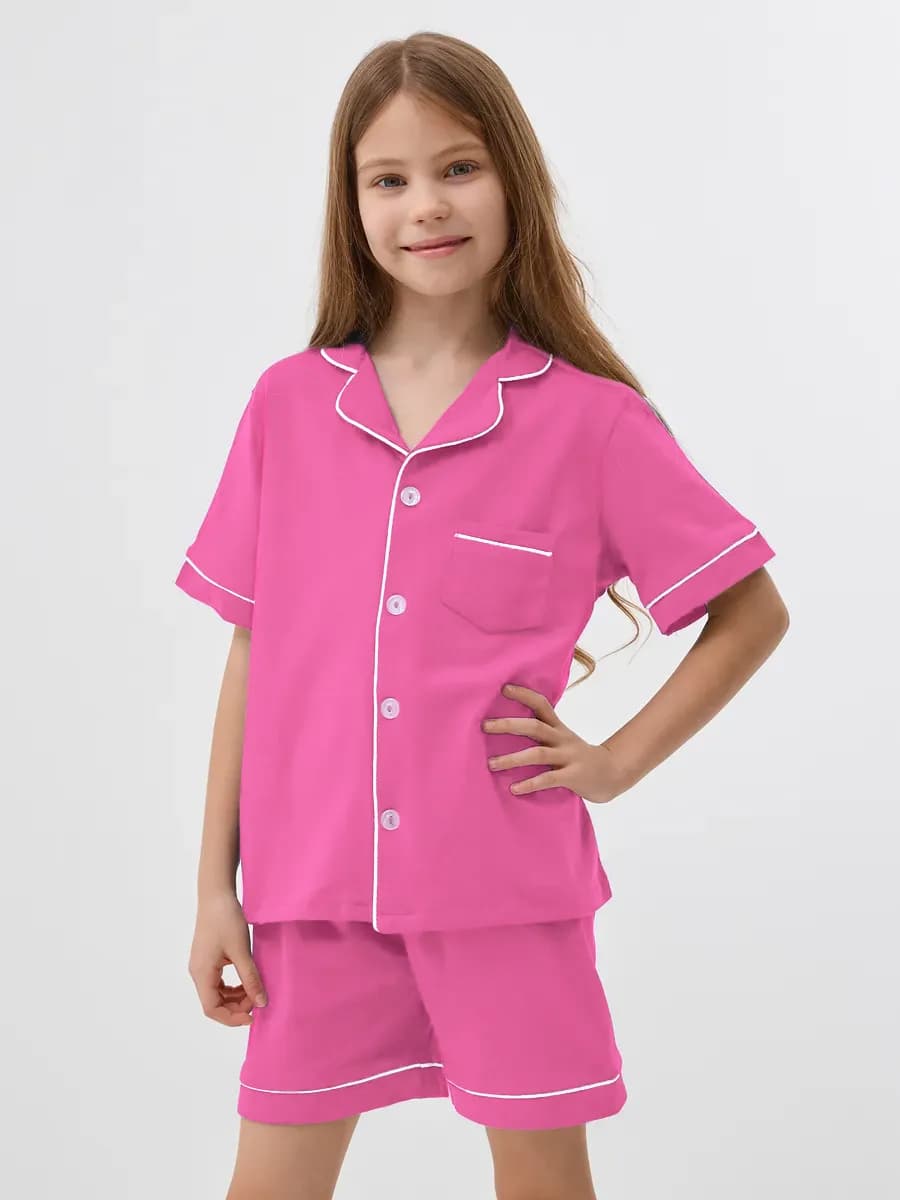 Пижама детская на пуговицах хлопковая